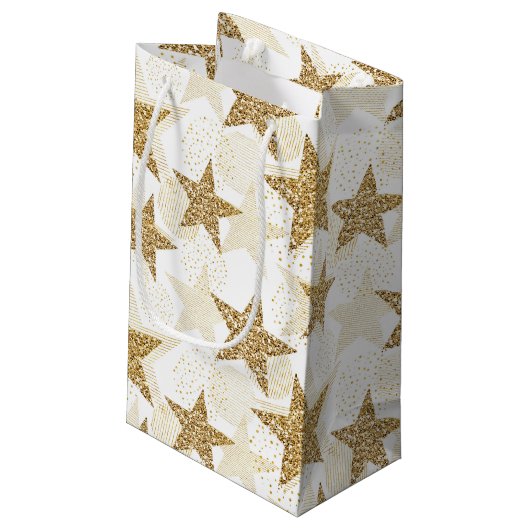 金ゴールドグリッタースター抱き枕 スモールペーパーバッグ (裏面アングル)