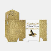 金ゴールドグリッタースティレットヒール フェイバーボックス (折り畳みなし)