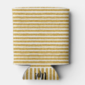 金ゴールドグリッターストライプクーラーボックス 缶クーラー (裏面)