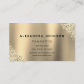 金ゴールドグリッタースパークルまつげマイクロブラディング 名刺 (裏面)