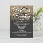 金ゴールドグリッタースパークルス結婚ブラックのメニュー メニュー (スタンド正面)