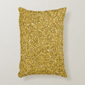 金ゴールドグリッタースパークル アクセントクッション (正面(垂直))