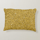 金ゴールドグリッタースパークル アクセントクッション (裏面)