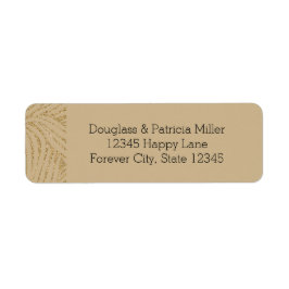 金ゴールドグリッターゼブラプリント ラベル