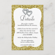 金ゴールドグリッターダイヤモンドハート結婚ズ詳細