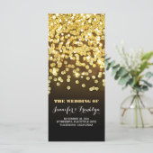 金ゴールドグリッターダイヤモンド結婚式 プログラム (スタンド正面)