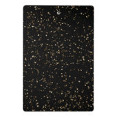 金ゴールドグリッターダストオンブラック ミニクリップボード (裏面)