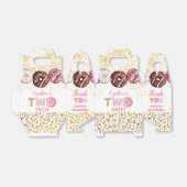 金ゴールドグリッターツスイートドーナツ2nd誕生日パーティー フェイバーボックス (折り畳みなし)