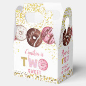 金ゴールドグリッターツスイートドーナツ2nd誕生日パーティー フェイバーボックス (オープン)