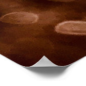 金ゴールドグリッターテクスチャの背景選択的フォーカス.S ポスター (角)