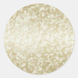 金ゴールドグリッターテンプレート戻カスタマイズ ラウンドシール