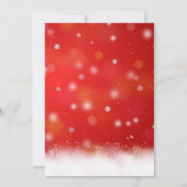 金ゴールドグリッタートナディアクリスマスディナー 招待状 (裏面)