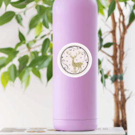 金ゴールドグリッタートナディースクリマス ラウンドシール