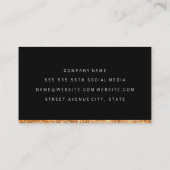 金ゴールドグリッタートリム 名刺 (裏面)