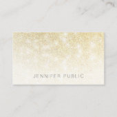 金ゴールドグリッタートレンディーテンプレートモダンプロフェッショナル 名刺 (正面)