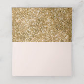 金ゴールドグリッタートロピカルパームツリー プレイスカード (内部開封)