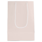 金ゴールドグリッタートロピカルパームツリー ミディアムペーパーバッグ (裏面)