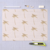 金ゴールドグリッタートロピカルパームツリー 薄葉紙 (クラフト)