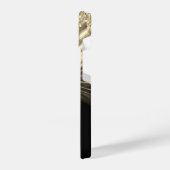 金ゴールドグリッタードライブ、金ゴールド光線、金ゴールド名 iPhoneケース (左側面)