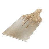 金ゴールドグリッタードリッピングエレガントシックなシャルキュテリー カッティングボード (角)