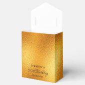 金ゴールドグリッタードリップスエレガント誕生日 フェイバーボックス (オープン)