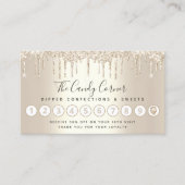 金ゴールドグリッタードリップストロベリー菓子 ロイヤリティカード (正面)