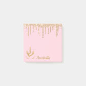 金ゴールドグリッタードリップスピンクスターズUnicorn ポストイット (正面)