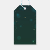 金ゴールドグリッタードリップバルーン緑の甘い16 ギフトタグ (裏面)