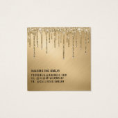 金ゴールドグリッタードリップヘアクリップ表示カード (裏面)