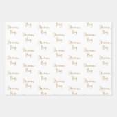 金ゴールドグリッタードリームシャインスパークル ラッピングペーパーシート (正面2)