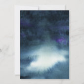 金ゴールドグリッターネイビーブルーウォーターカラーリハーサルディナー 招待状 (裏面)