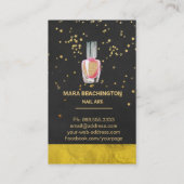 *~*金ゴールドグリッターネイルアートポーランドゴールドフォイル 名刺 (裏面)