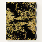 金ゴールドグリッターノート ノートブック (裏面)