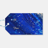 金ゴールドグリッターハッピーハヌッカギフトラベル ギフトタグ (裏面横)