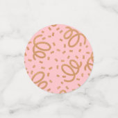 金ゴールドグリッターハッピーバースデー紙吹雪 コンフェッティ (スモール正面)