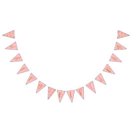 金ゴールドグリッターハッピーバースデー バンティングフラッグ