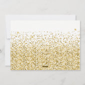 金ゴールドグリッターハッピーホリデーズフォトカード シーズンカード (裏面)