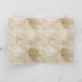 金ゴールドグリッターハート カード (内部)