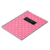 金ゴールドグリッターハート ノートブック (左側)