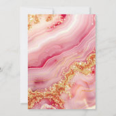 金ゴールドグリッターバチェロレッテパーティーゲーム 招待状 (裏面)