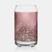 金ゴールドグリッターバラゴールドフォイル21st誕生日 ガラス缶 (裏面)