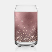 金ゴールドグリッターバラゴールドフォイル21st誕生日 ガラス缶 (左)