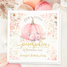 金ゴールドグリッターバラフローラガールカボチャ1st誕生日