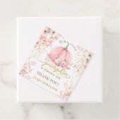 金ゴールドグリッターバラフローラガールカボチャ1st誕生日 フェイバータグ (インサイチュ)