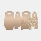 金ゴールドグリッターバルミツワー フェイバーボックス (折り畳みなし)