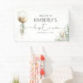 金ゴールドグリッターバルーンバプテスマ 横断幕 (インサイチュ)