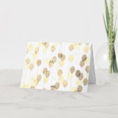 金ゴールドグリッターバルーン80誕生日 カード (裏面)