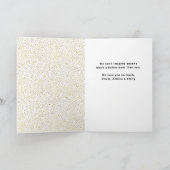 金ゴールドグリッターパターンハッピーマザーズデイ3写真 カード (内部)