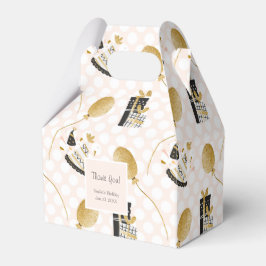 金ゴールドグリッターパーティーバルーンkid誕生日ありがとう フェイバーボックス