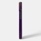 金ゴールドグリッターパープルモノグラムiPhoneケース Case-Mate iPhoneケース (裏面 / 左)